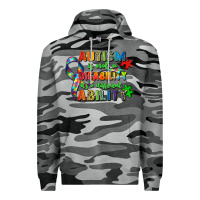 Slate Camo autism is not a disability its a different ability Premium Hoodie - Zillion Design Studio