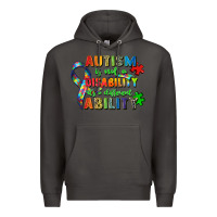 Smoke autism is not a disability its a different ability Premium Hoodie - Zillion Design Studio