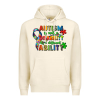Tofu autism is not a disability its a different ability Premium Hoodie - Zillion Design Studio