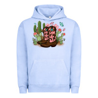 Pigment Grape Ice cowboy boots with cactus Urban Hoodie - MaliasSmallBusiness