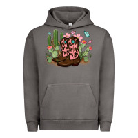 Pigment Tornado cowboy boots with cactus Urban Hoodie - MaliasSmallBusiness
