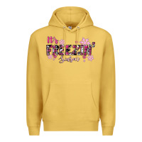Antique Gold It's Freezin Season Pink Christmas Premium Hoodie - RanaPortraitStore