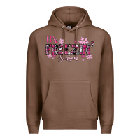 Chestnut It's Freezin Season Pink Christmas Premium Hoodie - RanaPortraitStore