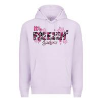 Lilac It's Freezin Season Pink Christmas Premium Hoodie - RanaPortraitStore