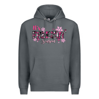 Rock It's Freezin Season Pink Christmas Premium Hoodie - RanaPortraitStore