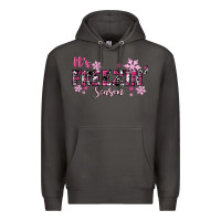 Smoke It's Freezin Season Pink Christmas Premium Hoodie - RanaPortraitStore