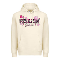 Tofu It's Freezin Season Pink Christmas Premium Hoodie - RanaPortraitStore