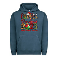 Pigment Midnight Navy family christmas 2023 making memories together Urban Hoodie - MaliasSmallBusiness