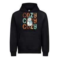 Black cozy season snowman Urban Hoodie - MaliasSmallBusiness