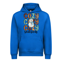 Cobalt cozy season snowman Urban Hoodie - MaliasSmallBusiness
