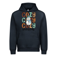 Navy cozy season snowman Urban Hoodie - MaliasSmallBusiness