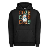 Pigment Black cozy season snowman Urban Hoodie - MaliasSmallBusiness