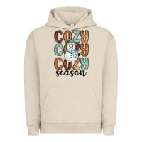 Pigment French Oak cozy season snowman Urban Hoodie - MaliasSmallBusiness
