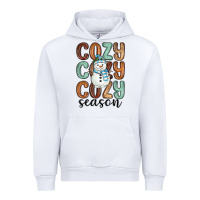 White cozy season snowman Urban Hoodie - MaliasSmallBusiness