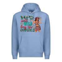 Colony Blue wanted and wild long live cowgirls Premium Hoodie - texasbilliewilder