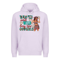 Lilac wanted and wild long live cowgirls Premium Hoodie - texasbilliewilder