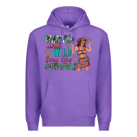 Purple wanted and wild long live cowgirls Premium Hoodie - texasbilliewilder