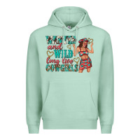 Seafoam wanted and wild long live cowgirls Premium Hoodie - texasbilliewilder