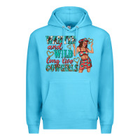 Ocean Blue wanted and wild long live cowgirls Premium Hoodie - texasbilliewilder