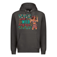 Smoke wanted and wild long live cowgirls Premium Hoodie - texasbilliewilder