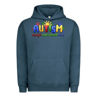 Pigment Midnight Navy autism accept understand love Urban Hoodie - MaliasSmallBusiness