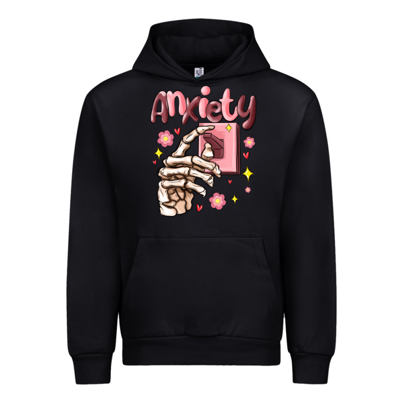 Anxiety Skeleton Hand Urban Hoodie by MaliasSmallBusiness | Teevron
