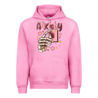Fuchsia Pink anxiety skeleton hand Urban Hoodie - MaliasSmallBusiness