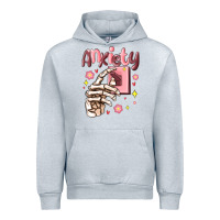 Heather Grey anxiety skeleton hand Urban Hoodie - MaliasSmallBusiness