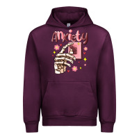 Mauve Wine anxiety skeleton hand Urban Hoodie - MaliasSmallBusiness