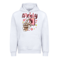 White anxiety skeleton hand Urban Hoodie - MaliasSmallBusiness