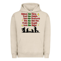 Pigment French Oak jesus and family belive like mary Urban Hoodie - MaliasSmallBusiness