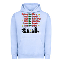 Pigment Grape Ice jesus and family belive like mary Urban Hoodie - MaliasSmallBusiness