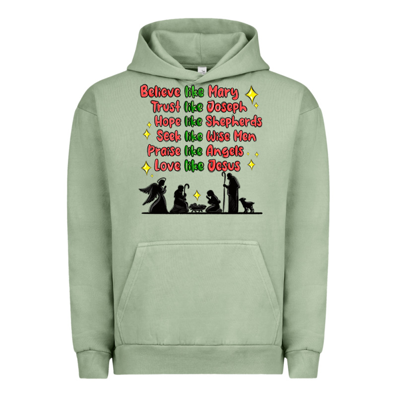 Jesus And Family Belive Like Mary Urban Hoodie by MaliasSmallBusiness | Teevron