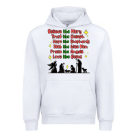 White jesus and family belive like mary Urban Hoodie - MaliasSmallBusiness