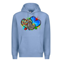 Colony Blue autism hearts Premium Hoodie - Zillion Design Studio