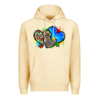 Pina Colada autism hearts Premium Hoodie - Zillion Design Studio