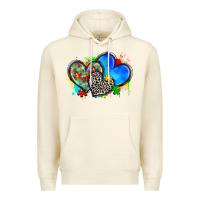Sandshell autism hearts Premium Hoodie - Zillion Design Studio