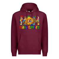 Burgundy mom autismlife zillion Premium Hoodie - Zillion Design Studio