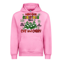 Fuchsia Pink farm fresh christmas trees Urban Hoodie - MaliasSmallBusiness