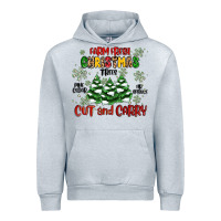 Heather Grey farm fresh christmas trees Urban Hoodie - MaliasSmallBusiness