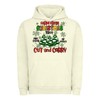 Pigment Pistachio farm fresh christmas trees Urban Hoodie - MaliasSmallBusiness