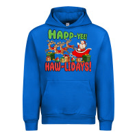 Cobalt happ yee haw lidays Urban Hoodie - MaliasSmallBusiness