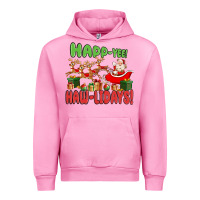 Fuchsia Pink happ yee haw lidays Urban Hoodie - MaliasSmallBusiness