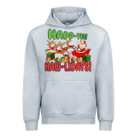 Heather Grey happ yee haw lidays Urban Hoodie - MaliasSmallBusiness