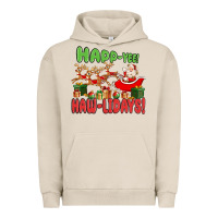 Pigment French Oak happ yee haw lidays Urban Hoodie - MaliasSmallBusiness