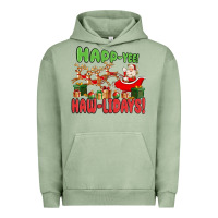 Pigment Oil Green happ yee haw lidays Urban Hoodie - MaliasSmallBusiness