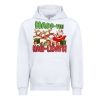 White happ yee haw lidays Urban Hoodie - MaliasSmallBusiness