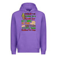 Purple I wouldnt do anything for a klondike bar Premium Hoodie - RanaPortraitStore