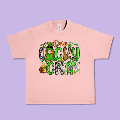 One Lucky Cna Urban Heavy Tee Designed By Artiststas