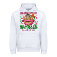 White tis the season for tamales tama la la la Urban Hoodie - MaliasSmallBusiness